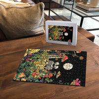 Skeleton Lovers Puzzle Hippie Gothic Aesthetic - Wonder Print Shop