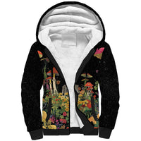 Skeleton Lovers Sherpa Hoodie Hippie Gothic Aesthetic - Wonder Print Shop