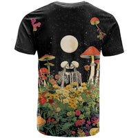 Skeleton Lovers T Shirt Hippie Gothic Aesthetic - Wonder Print Shop