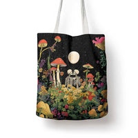 Skeleton Lovers Tote Bag Hippie Gothic Aesthetic - Wonder Print Shop