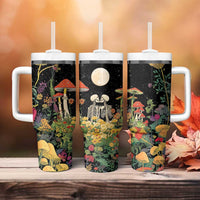 Skeleton Lovers Tumbler With Handle Hippie Gothic Aesthetic - Wonder Print Shop