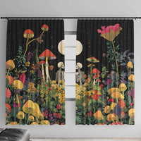 Skeleton Lovers Window Curtain Hippie Gothic Aesthetic - Wonder Print Shop
