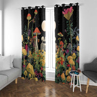 Skeleton Lovers Window Curtain Hippie Gothic Aesthetic - Wonder Print Shop