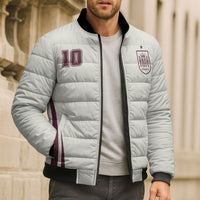 Custom World Football 2026 Spain Bomber Puffer Jacket Come On Spain Beige Version