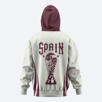 Custom World Football 2026 Spain Hoodie Come On Spain Beige Version