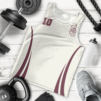 Custom World Football 2026 Spain Men Tank Top Come On Spain Beige Version