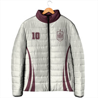 Custom World Football 2026 Spain Padded Jacket Come On Spain Beige Version