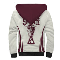 Custom World Football 2026 Spain Sherpa Hoodie Come On Spain Beige Version