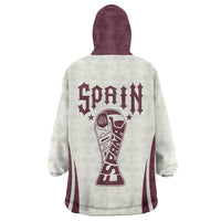 Custom World Football 2026 Spain Wearable Blanket Hoodie Come On Spain Beige Version