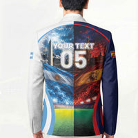 Custom Spain Argentina 2026 World Football Blazer Go For Glory