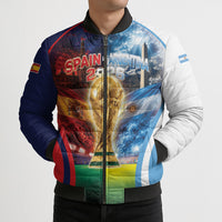 Custom Spain Argentina 2026 World Football Bomber Puffer Jacket Go For Glory