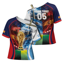 Custom Spain Argentina 2026 World Football Cross Shoulder Shirt Go For Glory