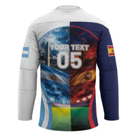 Custom Spain Argentina 2026 World Football Hockey Jersey Go For Glory