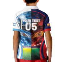 Custom Spain Argentina 2026 World Football Kid Polo Shirt Go For Glory