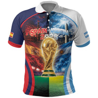 Custom Spain Argentina 2026 World Football Polo Shirt Go For Glory