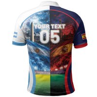 Custom Spain Argentina 2026 World Football Polo Shirt Go For Glory