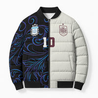 Custom Argentina Espana Bomber Puffer Jacket 2026 World Final Football