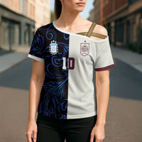 Custom Argentina Espana Cross Shoulder Shirt 2026 World Final Football