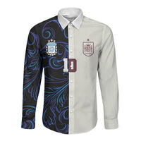 Custom Argentina Espana Long Sleeve Button Shirt 2026 World Final Football