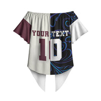 Custom Argentina Espana Off Shoulder Wrap Waist Top 2026 World Final Football