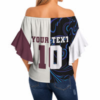 Custom Argentina Espana Off Shoulder Wrap Waist Top 2026 World Final Football