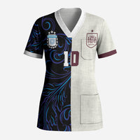Custom Argentina Espana Scrub Top 2026 World Final Football