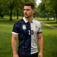Custom Argentina Espana Zipper Polo Shirt 2026 World Final Football