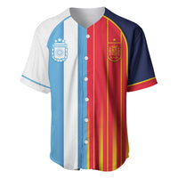 Custom Argentina Espana 2026 World Final Football Baseball Jersey Come On Boys