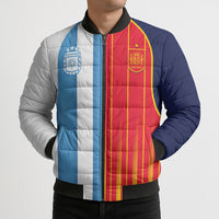 Custom Argentina Espana 2026 World Final Football Bomber Puffer Jacket Come On Boys