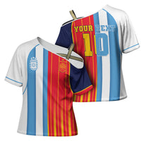 Custom Argentina Espana 2026 World Final Football Cross Shoulder Shirt Come On Boys