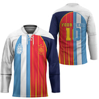 Custom Argentina Espana 2026 World Final Football Hockey Jersey Come On Boys