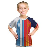 Custom Argentina Espana 2026 World Final Football Kid T Shirt Come On Boys