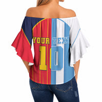 Custom Argentina Espana 2026 World Final Football Off Shoulder Wrap Waist Top Come On Boys