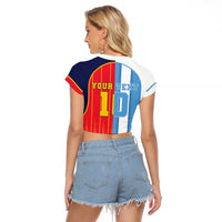 Custom Argentina Espana 2026 World Final Football Raglan Cropped T Shirt Come On Boys