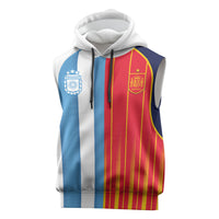 Custom Argentina Espana 2026 World Final Football Sleeveless Hoodie Come On Boys