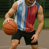 Custom Argentina Espana 2026 World Final Football Sleeveless Hoodie Come On Boys