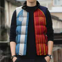 Custom Argentina Espana 2026 World Final Football Sleeveless Puffer Jacket Come On Boys