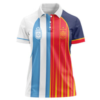 Custom Argentina Espana 2026 World Final Football Women Polo Shirt Come On Boys