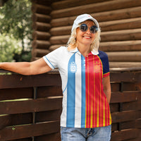 Custom Argentina Espana 2026 World Final Football Women Polo Shirt Come On Boys