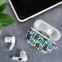 Funny Bigfoot Oktoberfest AirPods Case Sasquatch Beer Pretzel Bavarian - Wonder Print Shop