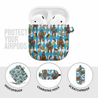 Funny Bigfoot Oktoberfest AirPods Case Sasquatch Beer Pretzel Bavarian - Wonder Print Shop