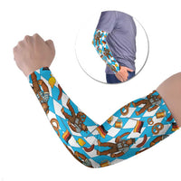 Funny Bigfoot Oktoberfest Arm Sleeves Sasquatch Beer Pretzel Bavarian - Wonder Print Shop