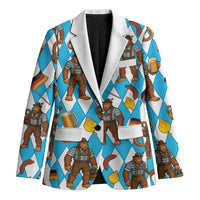 Funny Bigfoot Oktoberfest Blazer Sasquatch Beer Pretzel Bavarian - Wonder Print Shop