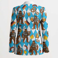 Funny Bigfoot Oktoberfest Blazer Sasquatch Beer Pretzel Bavarian - Wonder Print Shop