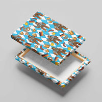 Funny Bigfoot Oktoberfest Canvas Wall Art Sasquatch Beer Pretzel Bavarian - Wonder Print Shop