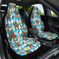Funny Bigfoot Oktoberfest Car Seat Cover Sasquatch Beer Pretzel Bavarian - Wonder Print Shop