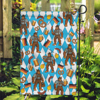 Funny Bigfoot Oktoberfest Garden Flag Sasquatch Beer Pretzel Bavarian - Wonder Print Shop