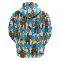 Funny Bigfoot Oktoberfest Hoodie Sasquatch Beer Pretzel Bavarian - Wonder Print Shop