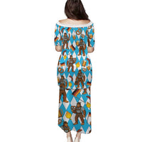 Funny Bigfoot Oktoberfest Puletasi Sasquatch Beer Pretzel Bavarian - Wonder Print Shop