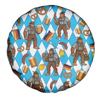 Funny Bigfoot Oktoberfest Spare Tire Cover Sasquatch Beer Pretzel Bavarian - Wonder Print Shop
